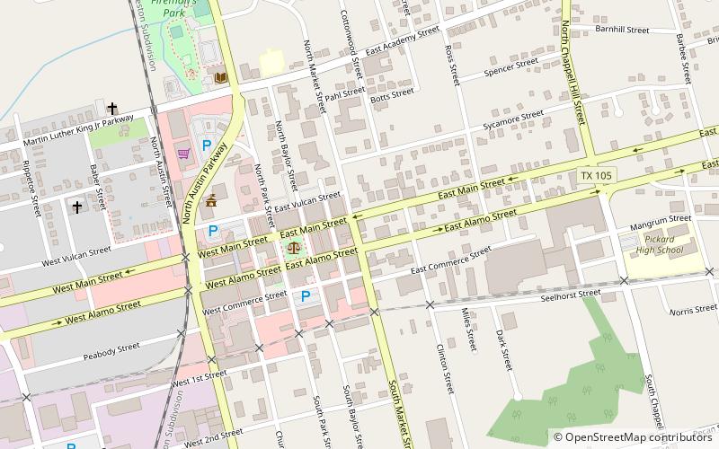 Brenham Heritage Museum location map