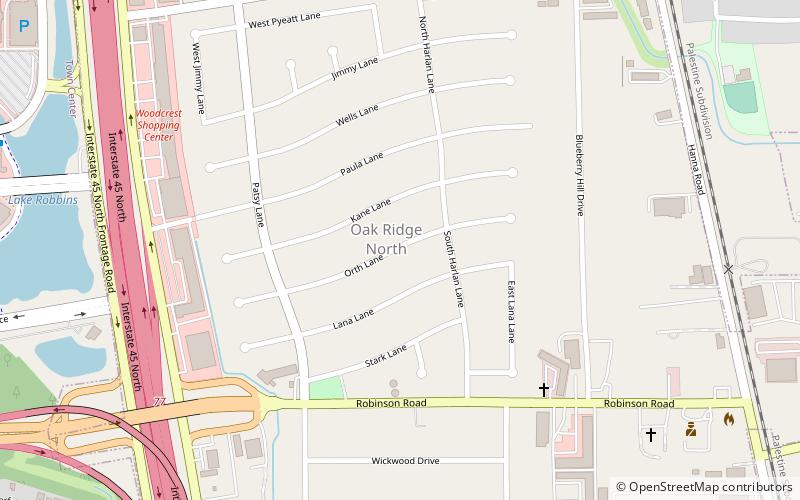 Oak Ridge North location map