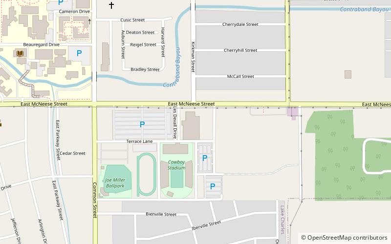 health and human performance education complex lake charles location map