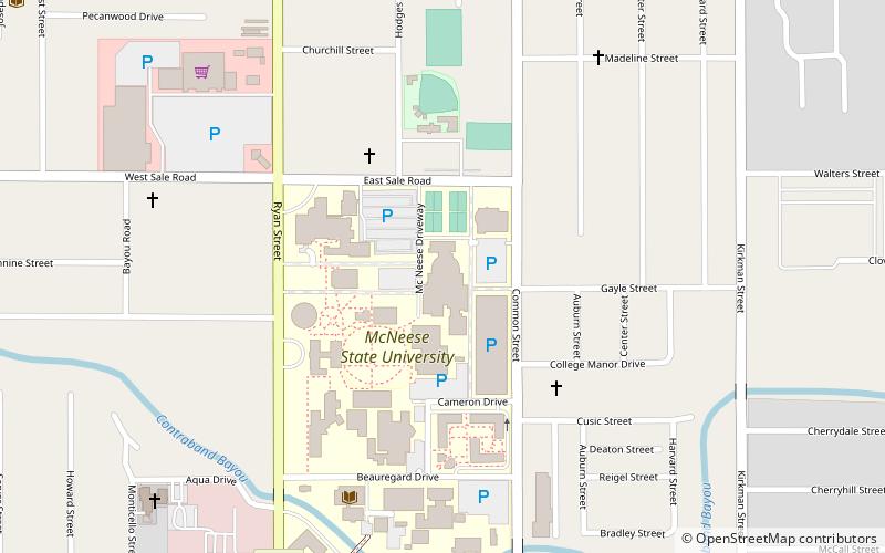 McNeese Arena location map