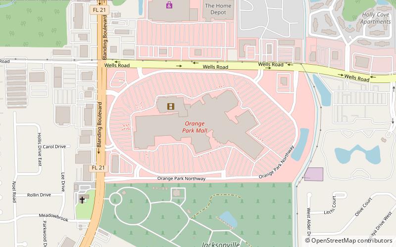 Orange Park Mall location map