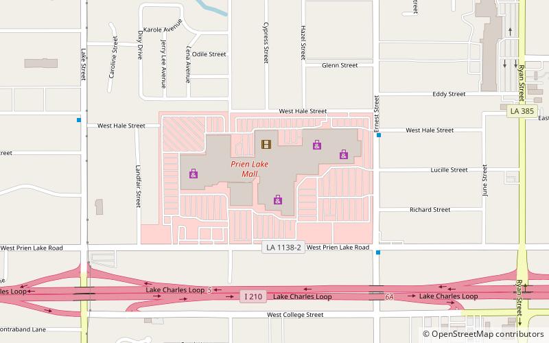 Prien Lake Mall location map
