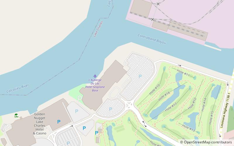 L'Auberge Casino Resort Lake Charles location map