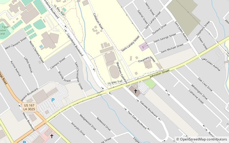 Blackham Coliseum location map