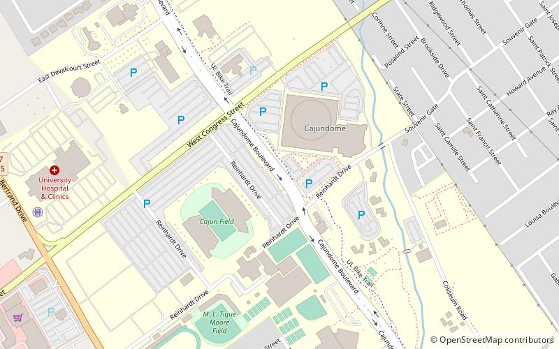 Cajundome location map