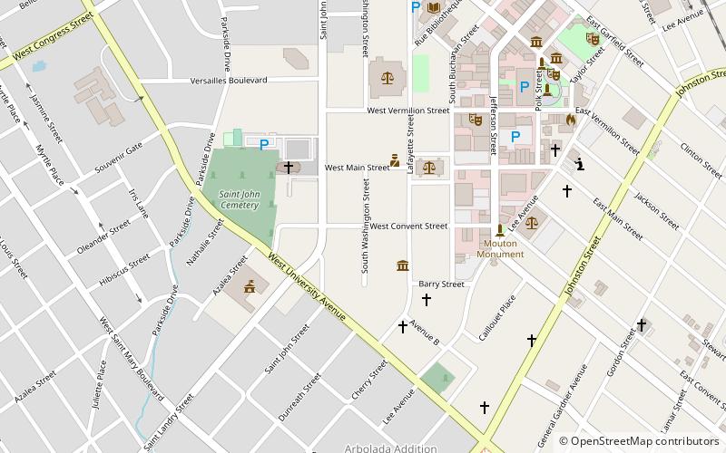 daigle house lafayette location map