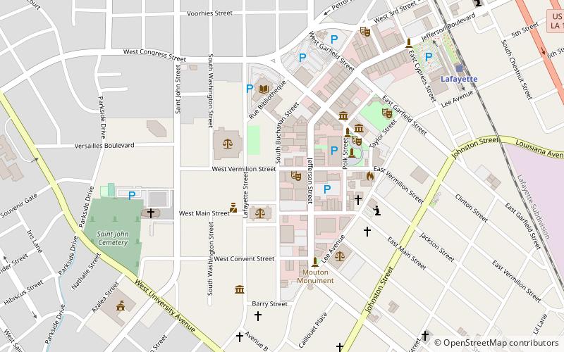 Lafayette Hardware Store location map