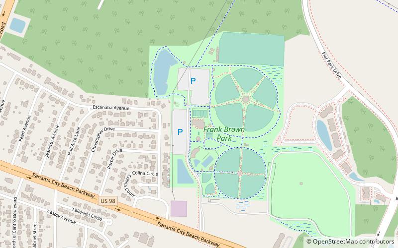 Frank Brown Park location map