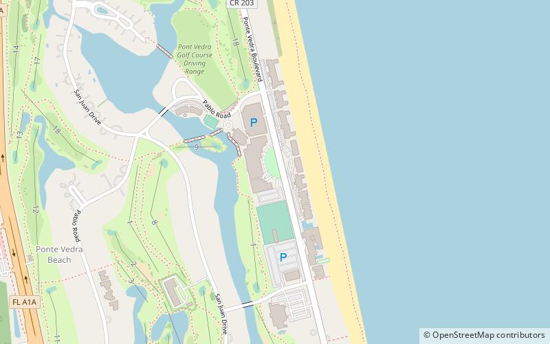 ponte vedra inn and club ponte vedra beach location map