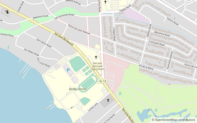 San Jose Episcopal Church location map