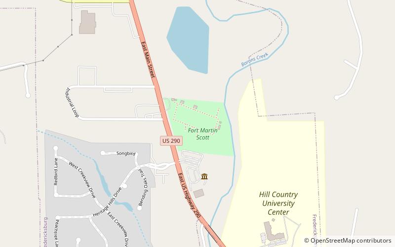 Fort Martin Scott location map