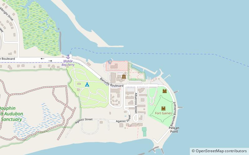 Dauphin Island Sea Lab location map
