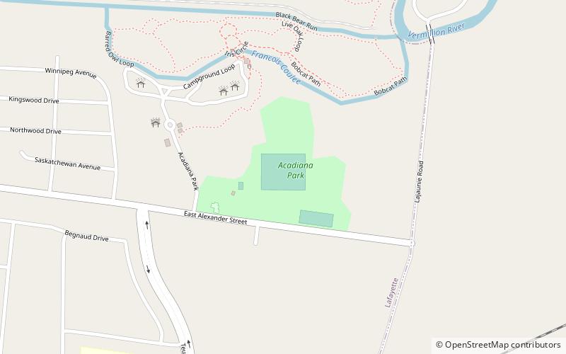Acadiana Park Nature Station location map