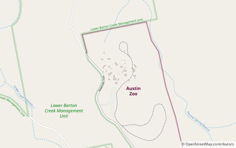 Austin Zoo location map