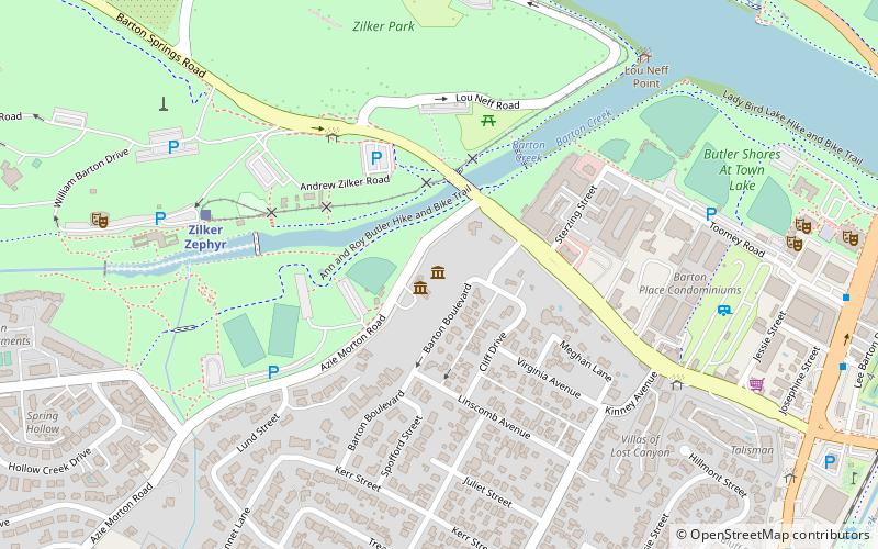 Umlauf Sculpture Garden and Museum location map
