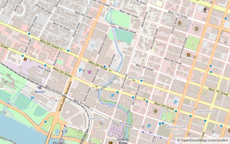 West Sixth Street Bridge location map