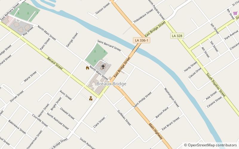 Breaux Bridge Antique Mall location map