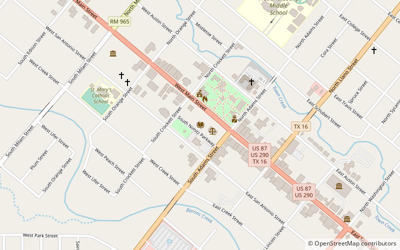 Fredericksburg Memorial Library location map
