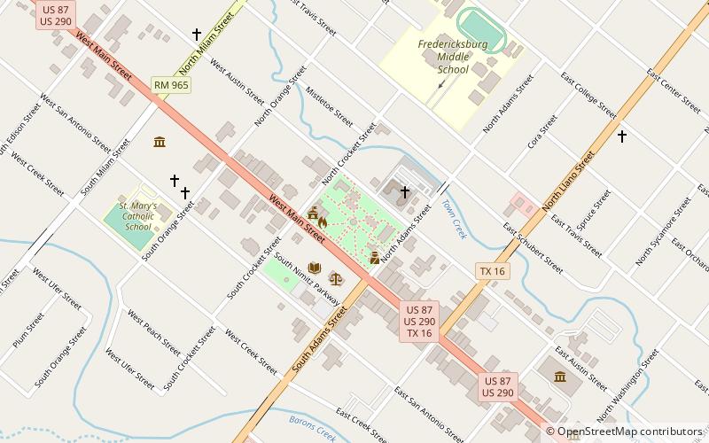 marktplatz von fredericksburg location map