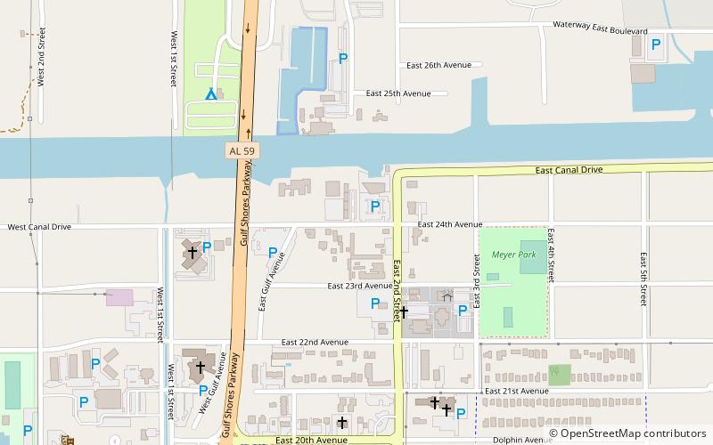 Gulf Coast Arts Alliance location map