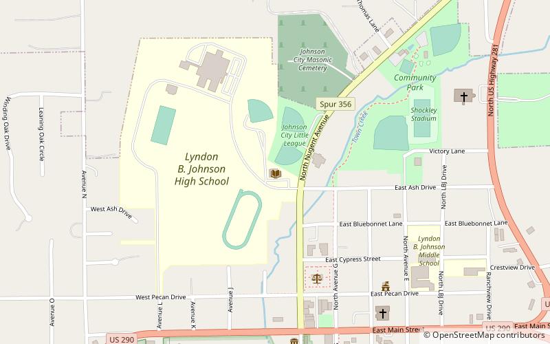 Johnson City Library location map