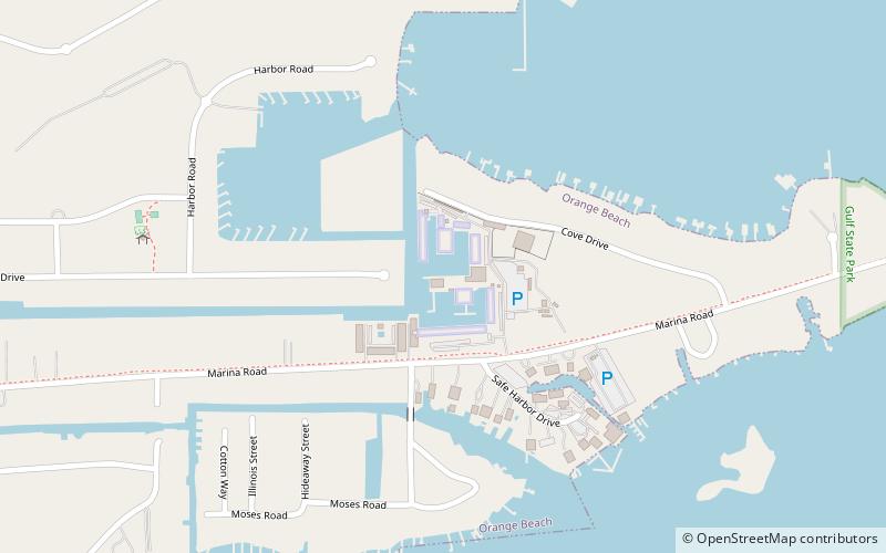 orange beach marina location map