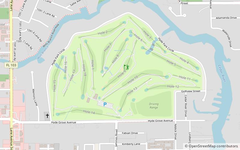 Hyde Park Golf & Country Club location map
