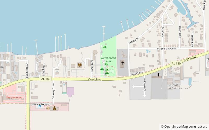 orange beach waterfront park location map