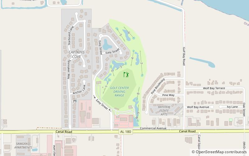 orange beach golf center location map