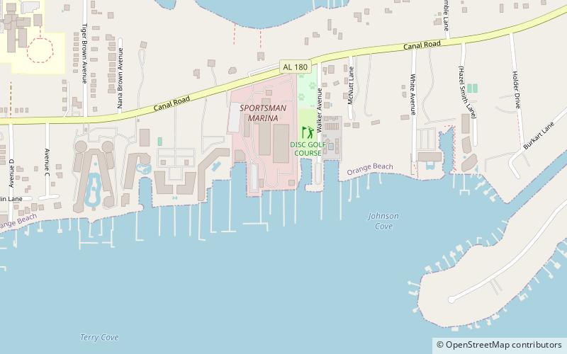 orange beach parasail location map