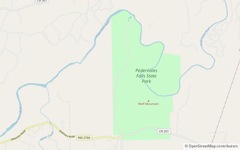 Pedernales Falls State Park location map