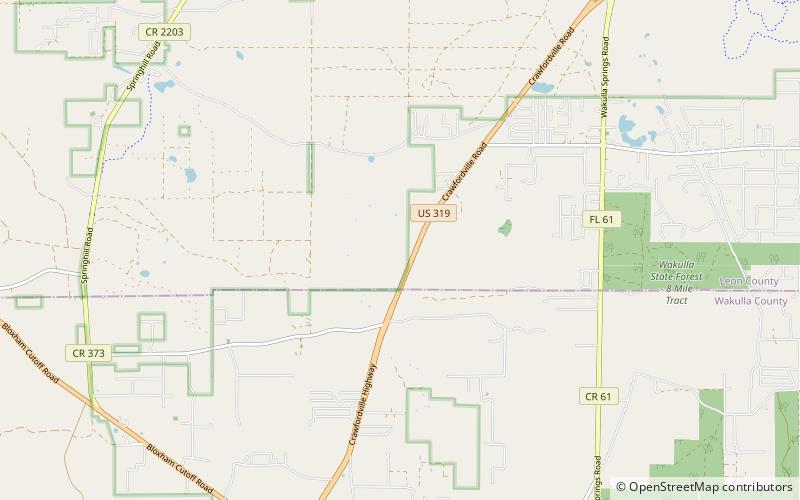 Leon Sinks Geological Area location map