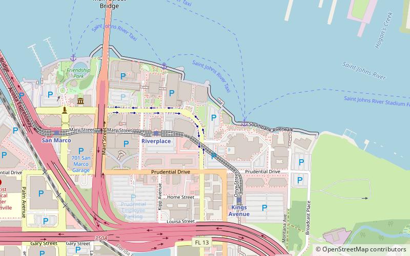 The Peninsula at St. Johns Center location map