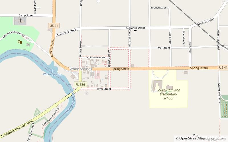 White Springs location map