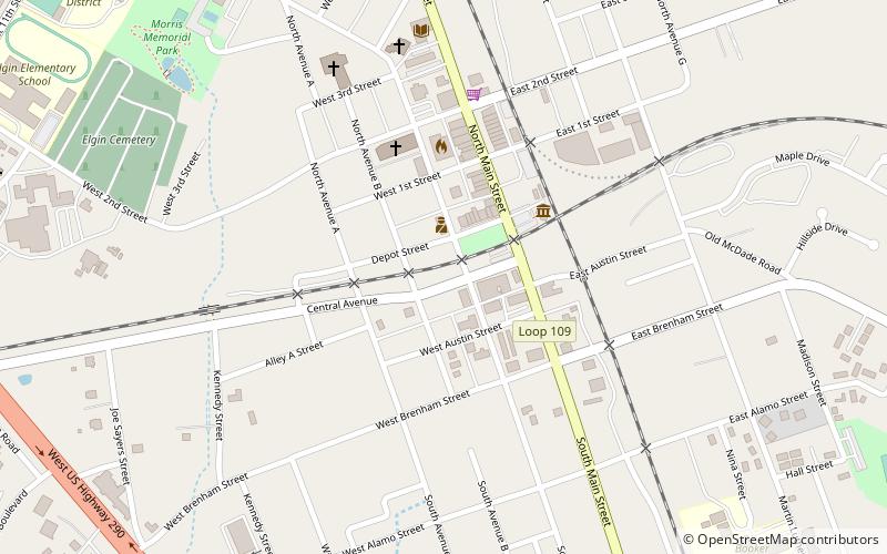 Elgin location map