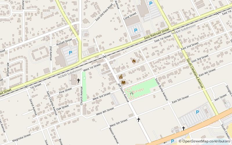 Masonic Hall location map
