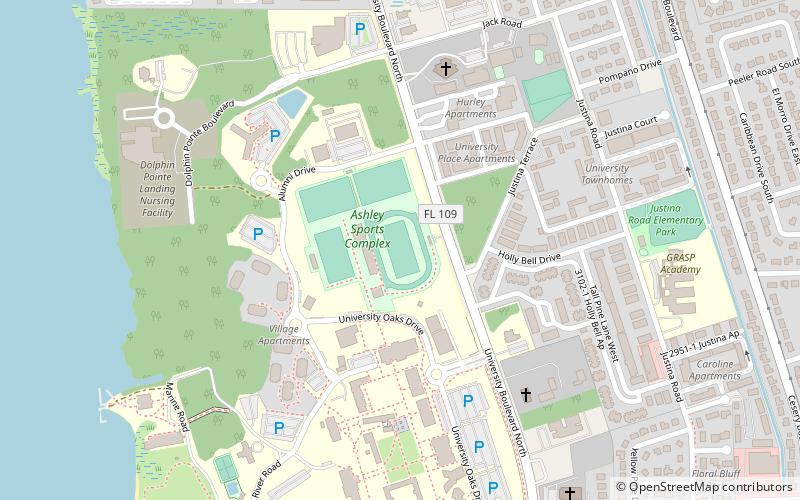 D. B. Milne Field location map