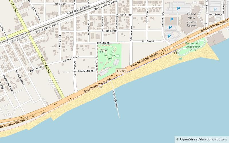 west side community center gulfport location map