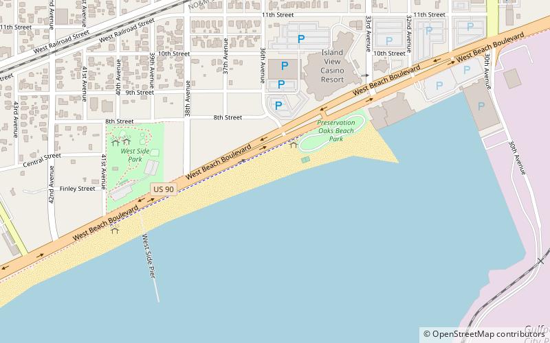 gulfport beach location map