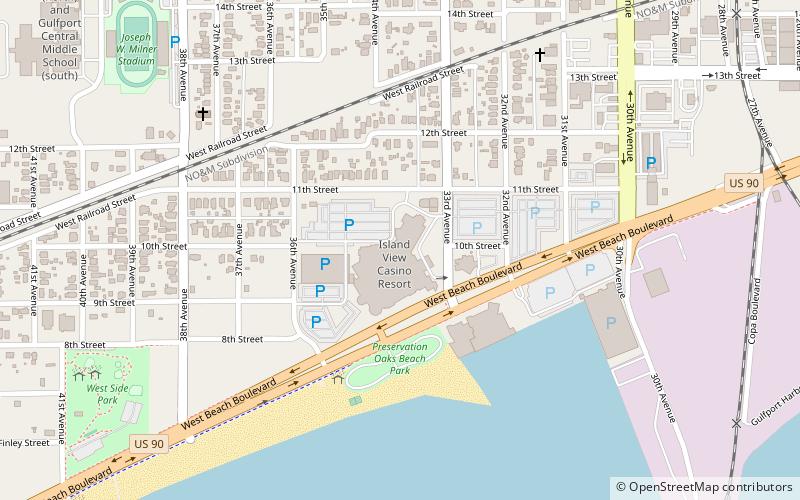 Island View Casino Resort location map