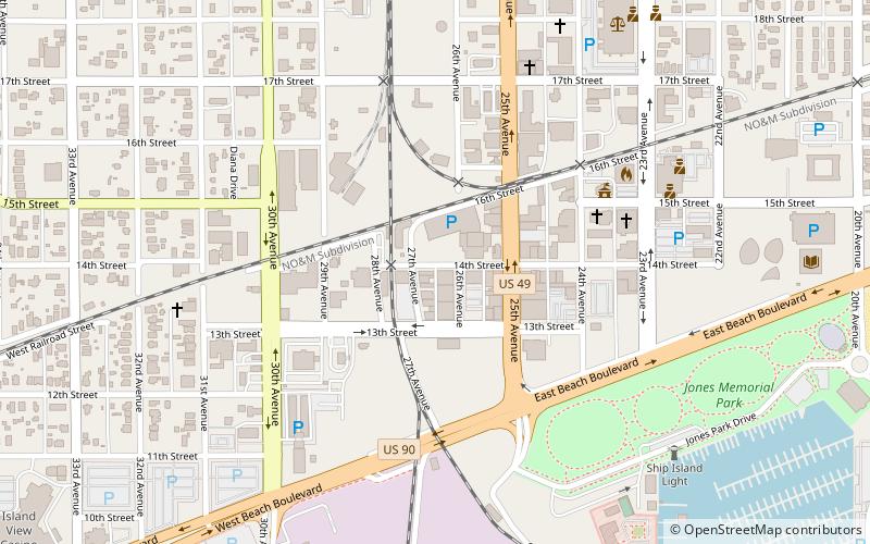 fishbone alley gulfport location map