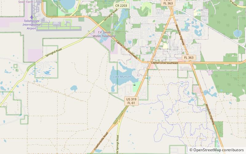 lake munson foret nationale dapalachicola location map
