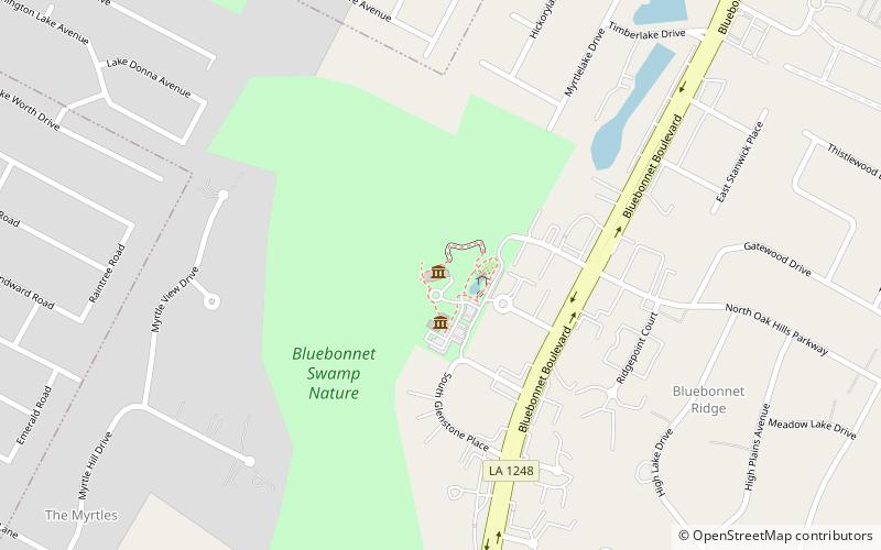 BREC's Bluebonnet Swamp Nature Center location map