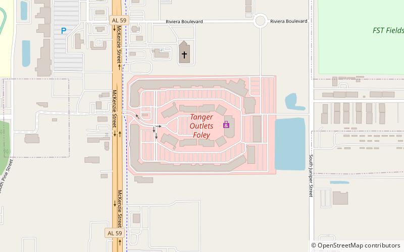 Tanger Outlets location map