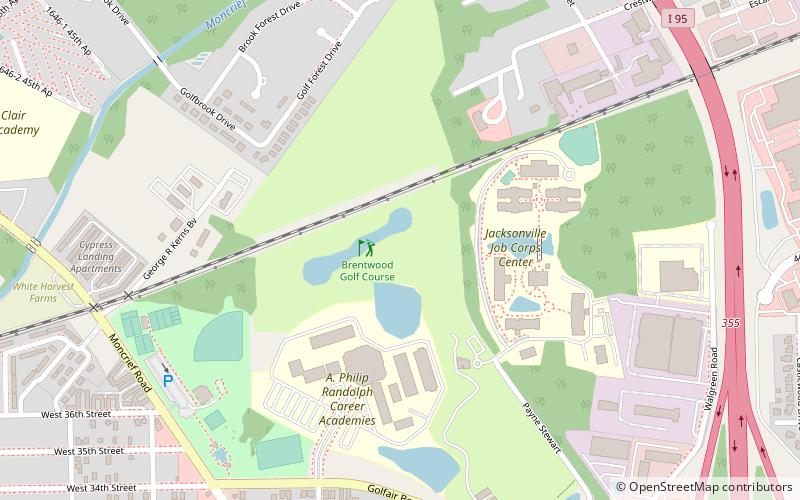 Brentwood Golf Course location map