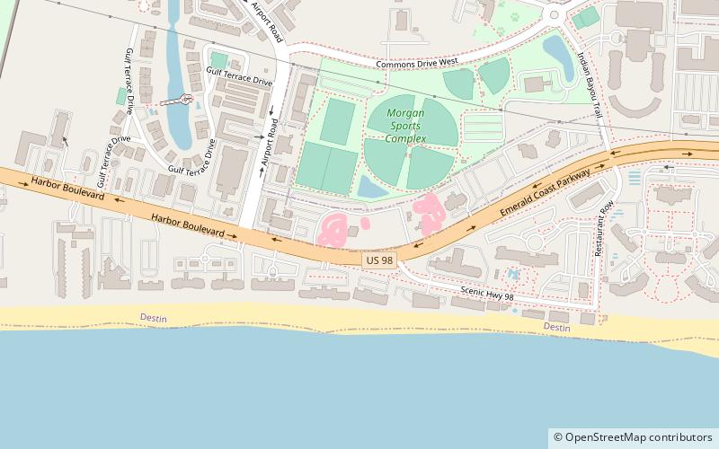 The Track Destin location map