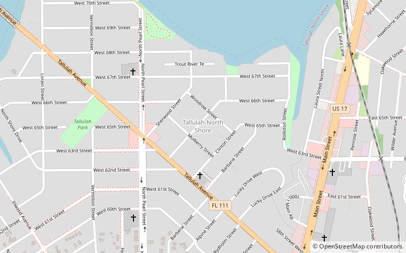 Tallulah-North Shore location map