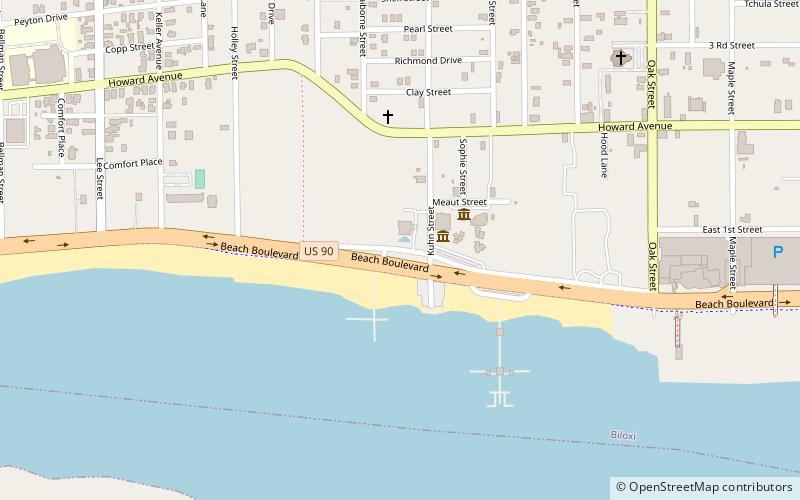 Biloxi Yacht Club location map