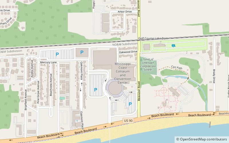 Mississippi Coast Coliseum location map