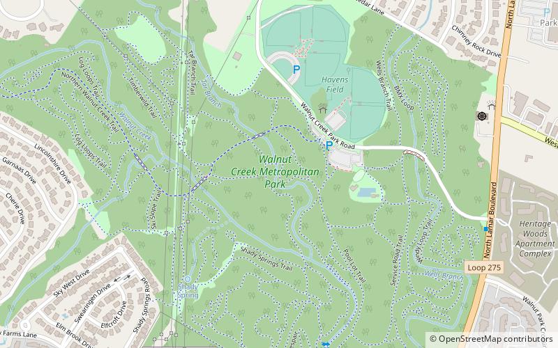 Walnut Creek Metropolitan Park location map